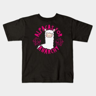 Alpacas For Anarchy Kids T-Shirt